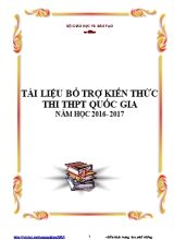 Tài liệu bổ trợ kiến thức thi THPT Quốc gia môn Toán - Năm học 2016-2017 - Bộ giáo dục và đào tạo